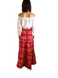 Festival boho gypsy peasant maxi skirt