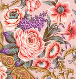 Gypsy boho pink russian piano shawl with fringe